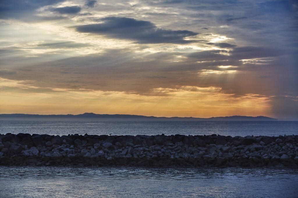 Sunset Horizon at Sea