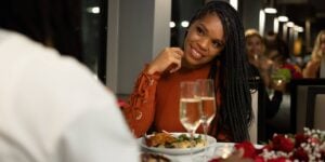 Couple celebrating Valentine's Day on City Cruises yacht