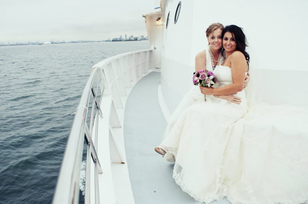 Wedding on the water in Los Angeles with City Cruises