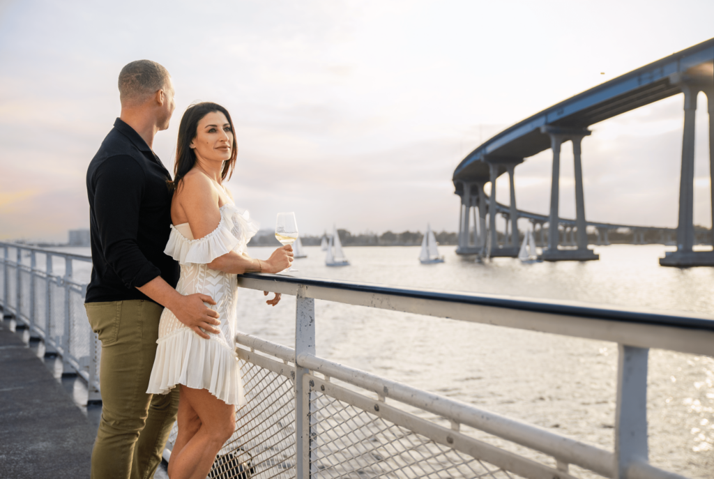 Couple on a Brunch Cruise in Southern California with City Cruises