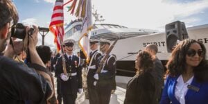 Military personnel performing ceremony in Washington DC