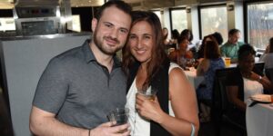 Couple celebrating their anniversary onboard City Cruises