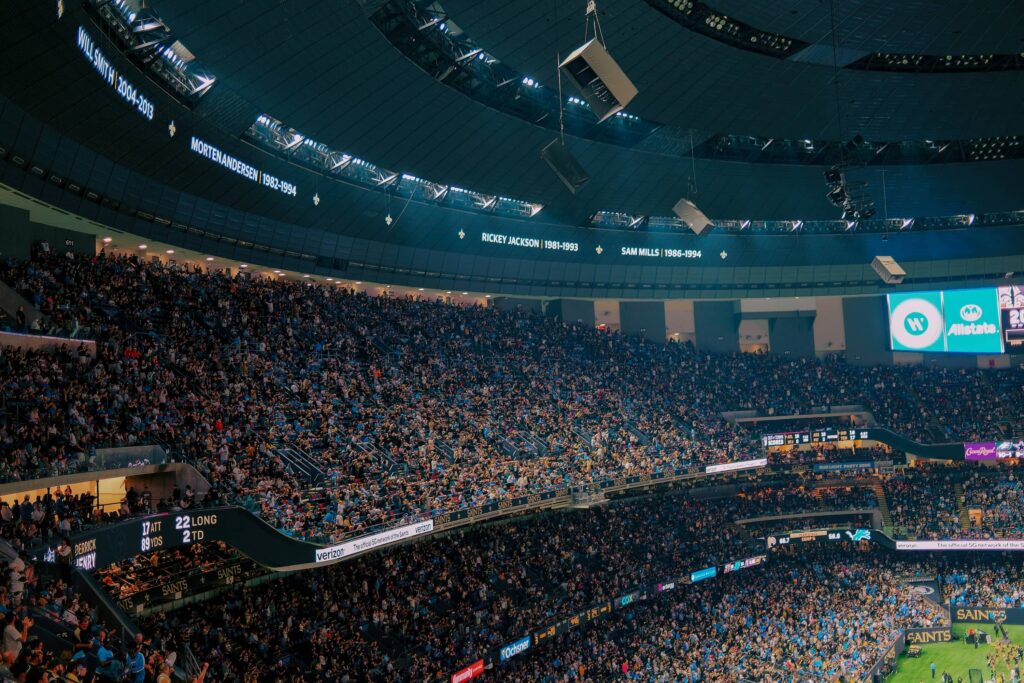 Superdome in New Orleans, host of Super Bowl LIX