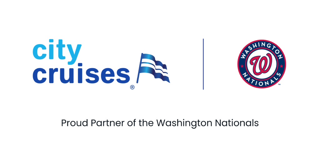 City Cruises and Washington Nationals official partnership logos