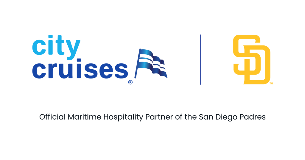 City Cruises and San Diego Padres logos for official partnership