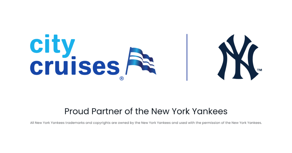 City Cruises and New York Yankees partnership logos
