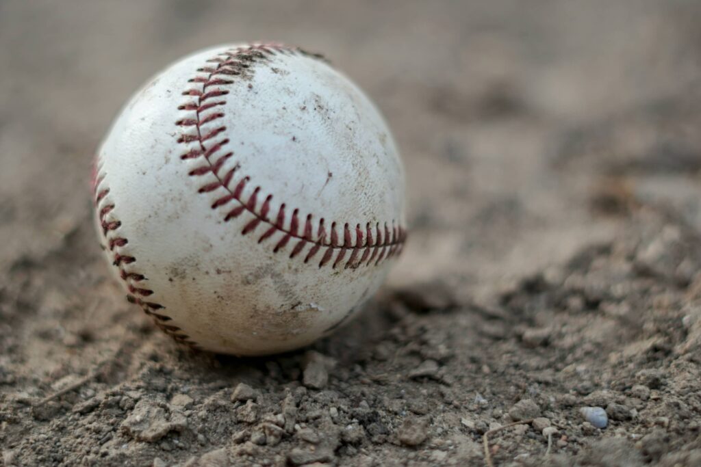Baseball in clay