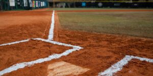 Baseball field in a community