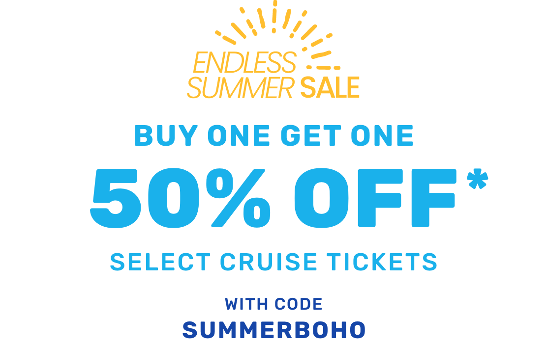 Buy One Get One 50% off Select Cruises