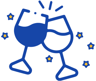 champagne cheers icon